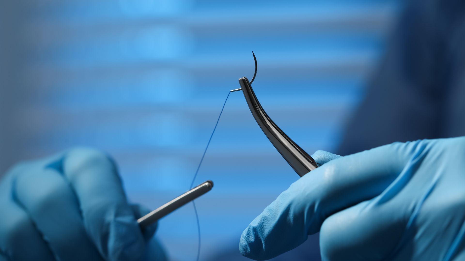 absorbable and non-absorbable sutures.